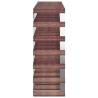 Wine Rack for 42 Bottles - Brown Solid Wood Pine