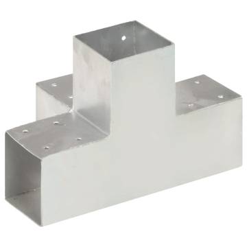 Post Connectors 4 pcs X Shape Galvanised Metal | HipoMarket