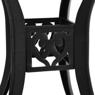 Garden Table Black 78x78x72 cm Cast Aluminium | HipoMarket