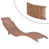 Folding Sun Lounger Solid Teak Wood Quantity in Package 1 Model without table 