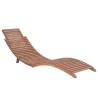 Folding Sun Lounger - Solid Teak Wood Garden Furniture