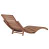 Folding Sun Lounger - Solid Teak Wood Garden Furniture