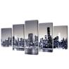 Canvas Wall Print Set Monochrome New York Skyline 200 x 100 cm Size 200 x 100 cm Quantity in Package 1 Type of print monochrome new york 