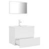 Stylish White Engineered Wood Bathroom Furniture Set