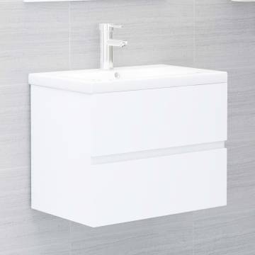 Stylish White Engineered Wood Bathroom Furniture Set