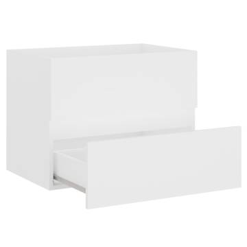 Stylish White Engineered Wood Bathroom Furniture Set