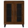 Elegant Highboard Brown Oak - 69.5x34x180 cm | HipoMarket