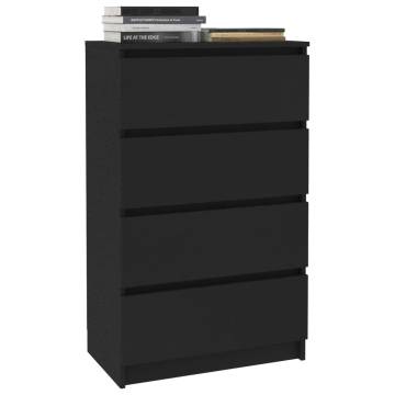 Stylish Black Sideboard 60x35x98.5 cm | Hipomarket