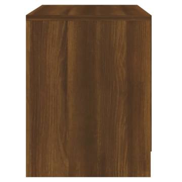 Elegant Brown Oak Bedside Cabinets - 2 pcs | Hippomarket