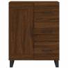 Stylish Highboard Brown Oak - 69.5x34x180 cm Engineered Wood