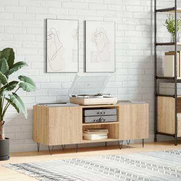 Record Cabinet Sonoma Oak - Stylish Vinyl Storage | Hipomarket