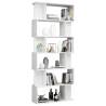 High Gloss White Book Cabinet/Room Divider - 80x24x192 cm