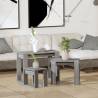 Nesting Tables 3 pcs Grey Sonoma Engineered Wood Colour grey sonoma Quantity in Package 3 