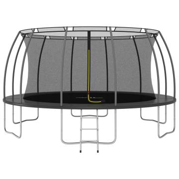 Trampoline Set Round 488x90 cm - Safe & Fun for Kids