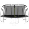 Trampoline Set Round 488x90 cm - Safe & Fun for Kids