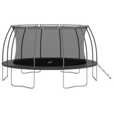 Trampoline Set Round 488x90 cm - Safe & Fun for Kids