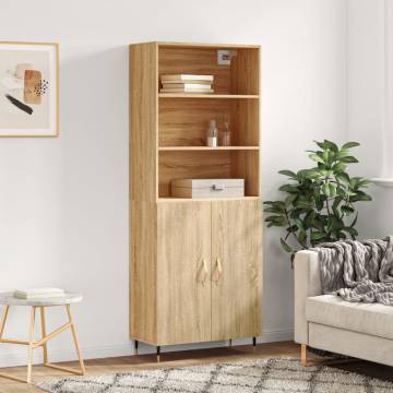 Highboard Sonoma Oak - Stylish Storage | Hipo Market