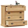 VIGO Chest of Drawers - Solid Pine 80x40x76 cm for Stylish Storage