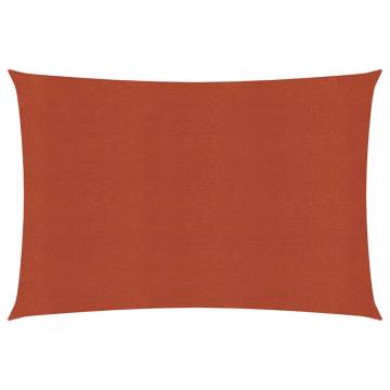 Terracotta Sunshade Sail 3x4m - 160 g/m² HDPE Protection