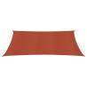 Terracotta Sunshade Sail 3x4m - 160 g/m² HDPE Protection