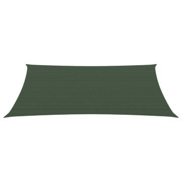 Sunshade Sail 2.5x4.5 m Dark Green 160 g/m² | Hipomarket