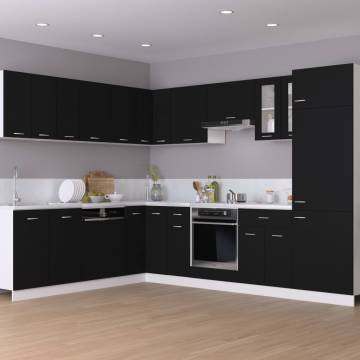 Oven Cabinet Black 60x46x81.5 cm - Durable Kitchen Storage