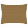 Sunshade Sail 160 g/m² Taupe 2.5x3.5 m HDPE Colour taupe Size 2.5 x 3.5 m Quantity in Package 1 