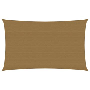 Buy Taupe Sunshade Sail 2.5x5m - HDPE 160g/m² | HipoMarket UK