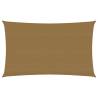 Sunshade Sail 160 g/m² Taupe 2.5x5 m HDPE Colour taupe Size 2.5 x 5 m Quantity in Package 1 