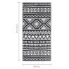 Trendy Outdoor Rug Black 80x150 cm PP - Hipomarket UK