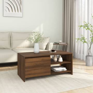 Brown Oak Coffee Table - Modern Design | HipoMarket