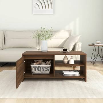 Brown Oak Coffee Table - Modern Design | HipoMarket