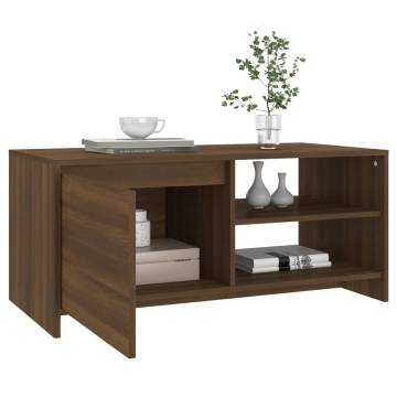 Brown Oak Coffee Table - Modern Design | HipoMarket