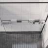 Shower Shelf for Walk-in Shower Wall Chrome 115 cm Aluminium Colour silver Size 115 cm 