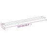 Shower Shelf for Walk-in Shower Wall - Chrome Aluminium 115 cm