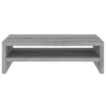 Monitor Stand Grey Sonoma - Modern Design & Storage Solution