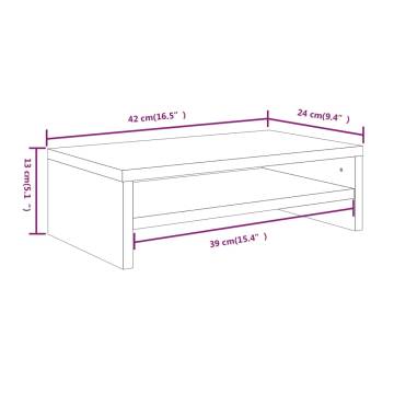 Monitor Stand Grey Sonoma - Modern Design & Storage Solution