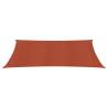 Terracotta Sunshade Sail 5x8m - UV & Mould Resistant HDPE