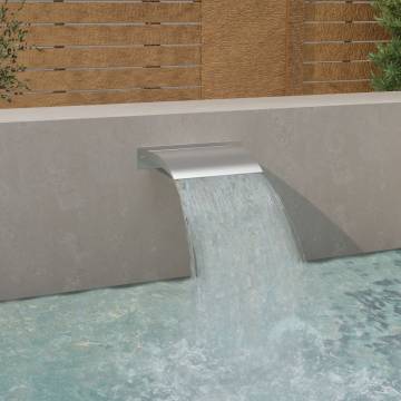 Pool Fountain Silver 45x26x13 cm Stainless Steel | HipoMarket