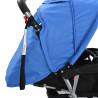 Tandem Stroller Steel Blue and Black - Comfortable & Durable