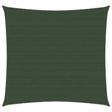 Sunshade Sail 5x5 m Dark Green | 160 g/m² HDPE - HipoMarket