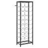 27-Bottle Black Wine Rack | Elegant Wrought Iron Design