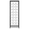 27-Bottle Black Wine Rack | Elegant Wrought Iron Design