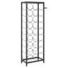 27-Bottle Black Wine Rack | Elegant Wrought Iron Design