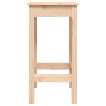 Rustic Bar Chairs - 2 pcs Solid Pine Wood | Hipo Market