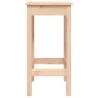 Rustic Bar Chairs - 2 pcs Solid Pine Wood | Hipo Market