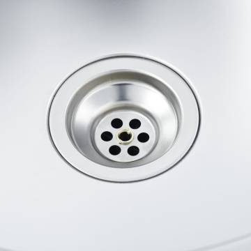 Stainless Steel Double Basin Kitchen Sink with Strainer - HipoMarket