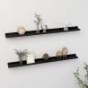 Wall Shelves 2 pcs Black 100x9x3 cm Colour black Size 100 x 9 x 3 cm Quantity in Package 2 Number of Pieces 1 