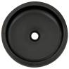 Black & Brown Round Ceramic Countertop Basin - Stylish & Durable