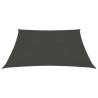 Sunshade Sail 7x7m Anthracite 160g/m² HDPE - Hipomarket